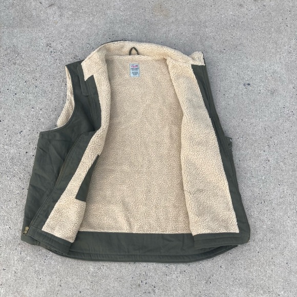 Dickies Men’s 3XL (54-56) Canvas Sherpa Lined Work Utility Vest - Picture 11 of 14